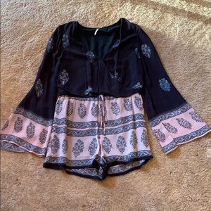 Free People long sleeve romper